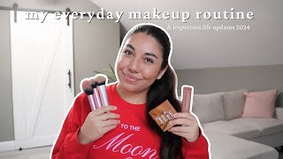 my everyday makeup routine & life updates 2024!