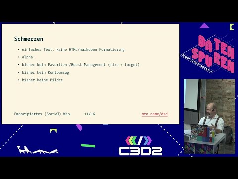Video Thumbnail: Emanzipiertes (Social) Web - nicht nur für Menschen mit Sysadmin-Rechten #ds25