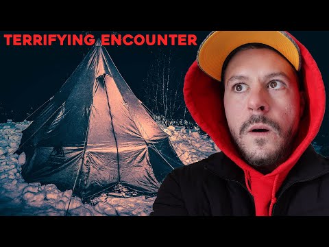 (THERE IS SOMETHING WRONG HERE) WE THOUGHT WE WERE GOING TO DIE WINTER CAMPING in the HAUNTED WOODS