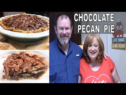 CHOCOLATE PECAN PIE EASY RECIPE | Its Fall Y'all Bake with me and Thomas