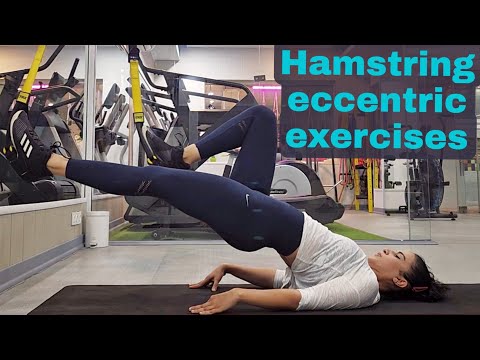 Hamstring eccentric exercises (Swissball, Foam roller, TRX, Band, Slider)