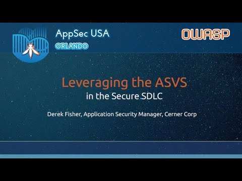 Image thumbnail for talk Leveraging the ASVS in the Secure SDLC