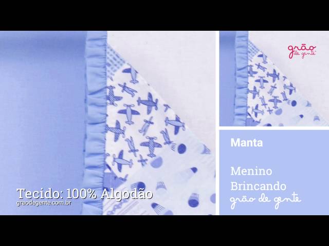 Manta Menino Brincando | Ref: 58435