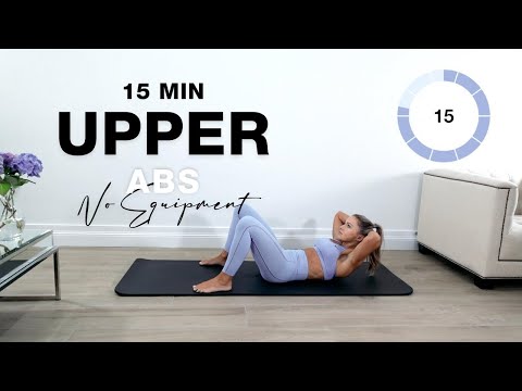 15 Min UPPPER ABS WORKOUT at Home | No Equipment | Caroline Girvan