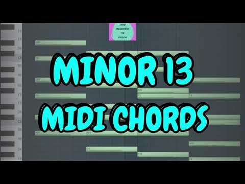 MINOR 13 MIDI CHORDS