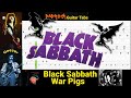 War Pigs Black Sabbath Guitar Bass TABS Lesson