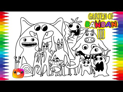 Garten Of Banban Chapter 3 New Coloring Pages / How to Color All Monsters / Elektronomia - Sky High