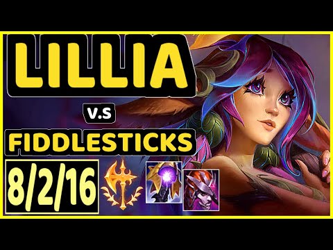 CARIOK (LILLIA) vs FIDDLESTICKS - 8/2/16 KDA JUNGLE CHALLENGER GAMEPLAY - BR