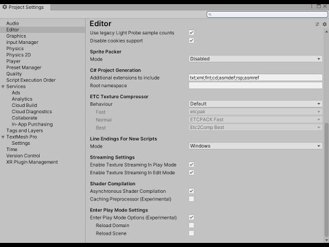 Unity - Enter Play Mode Faster