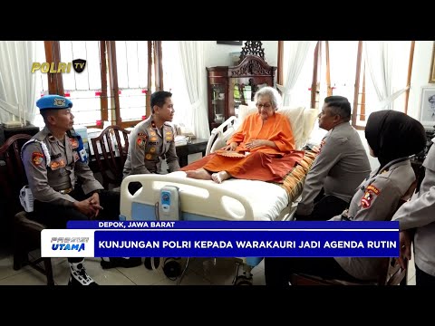 MENJELANG HARI BHAYANGKARA KE-79, POLRI ANJANGSANA KE WARAKAWURI NY. MERI HOEGENG