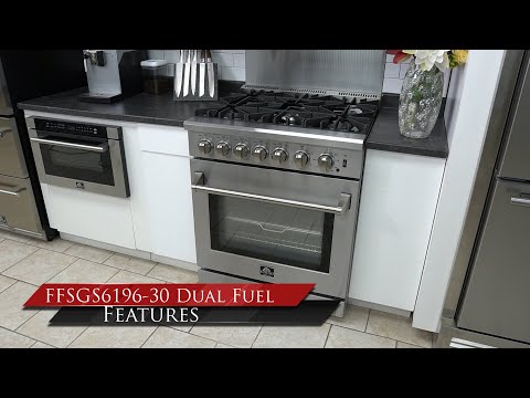 Forno FFSGS6196-30 - 30" Lazio Dual Fuel Range