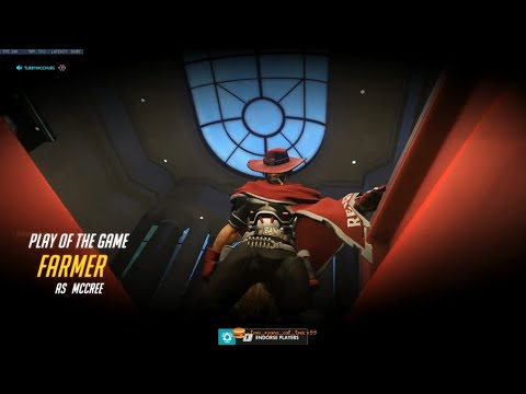 Overwatch Dafran Playing Mccree Like F.cking Human Aimbot -POTG-