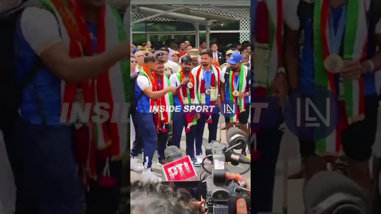 Paris Olympics bronze medalists PR Sreejesh and co, Aman Sehrawat get rousing reception on return