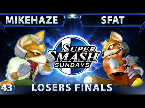 SSS 43 - Amino MikeHaze (Fox) Vs. CLG SFAT (Fox) SSBM Losers Finals - Smash Melee
