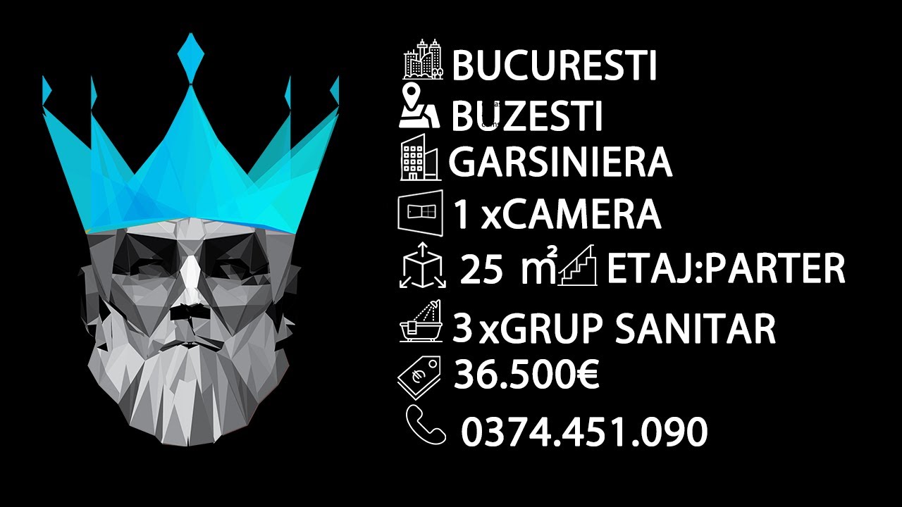 Tur video Buzesti / Victoriei | Garsoniera | Centrala | Parter | Metrou