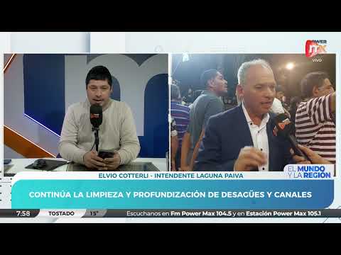 Fenómeno "El Niño", Red de agua potable y reuniones | Elvio Cotterli - Intendente de Laguna Paiva