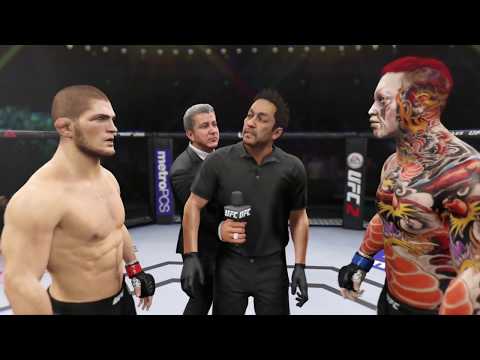 Khabib vs. Yakuza Killer (EA Sports UFC 2) - Champion Fight ☝️🦅