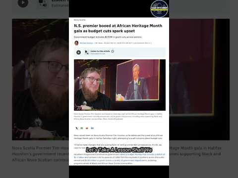 Tim Houston Booed At African Heritage Month Gala