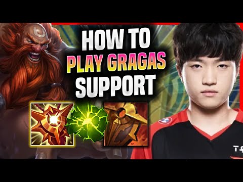 LEARN HOW TO PLAY GRAGAS SUPPORT LIKE A PRO! - T1 Keria Plays Gragas Support vs Pyke! | Season 2022