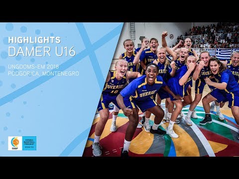 Highlights: Damer U16 i EM 2018 🏀🇸🇪🏆