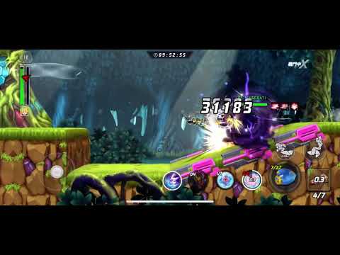 [Rockman X Dive] Race Mode LV105 - 51.52s _ Area Forest (Swimsuit Roll)