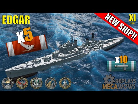 NEW SUPERSHIP! Edgar 5 Kills & 203k Damage | World of Warships Gameplay