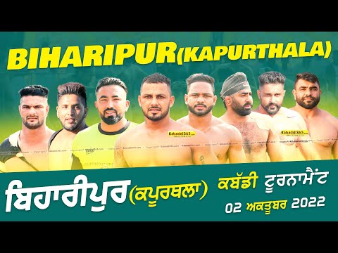 Biharipur (Kapurthala) Kabaddi Tournament 02 Oct 2022