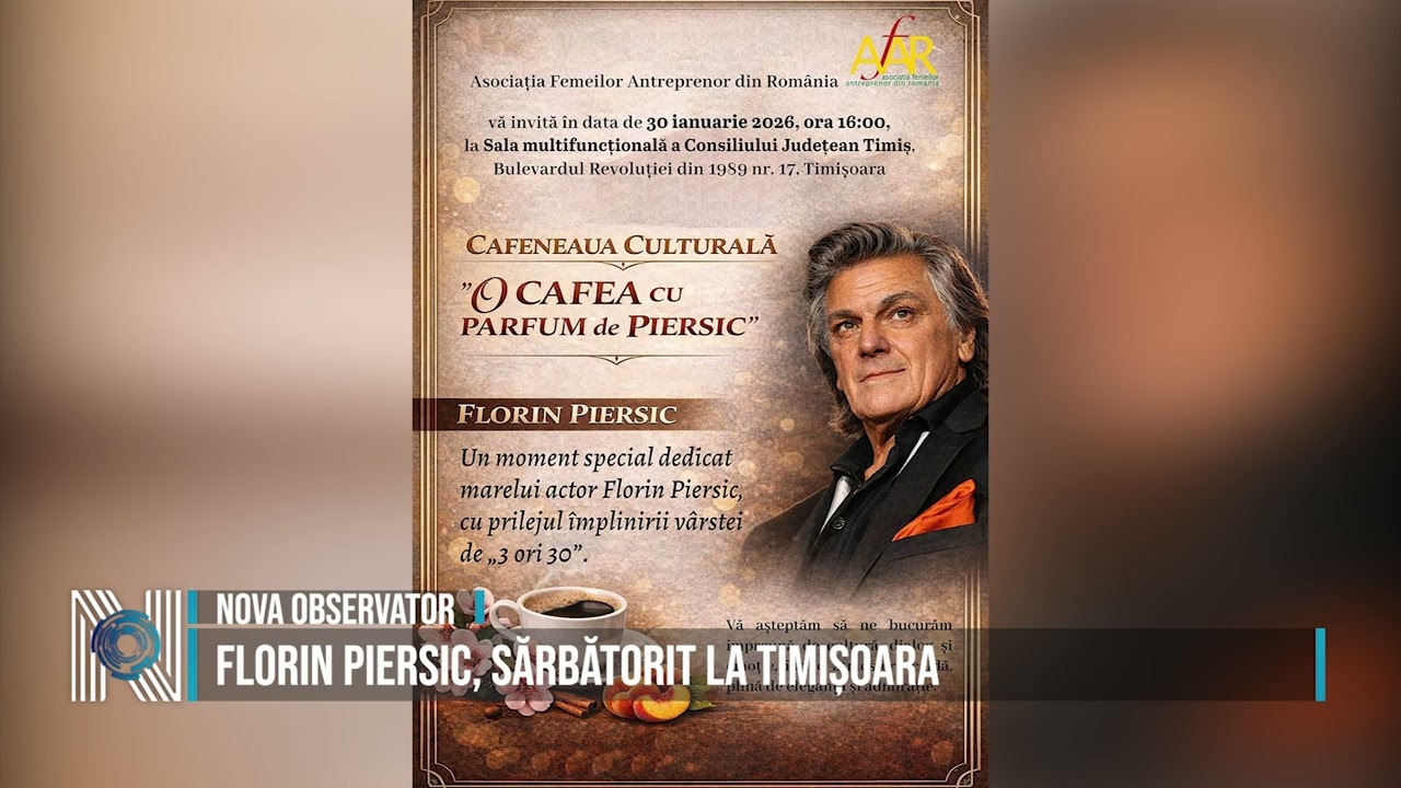 Florin Piersic, sărbătorit la Timișoara