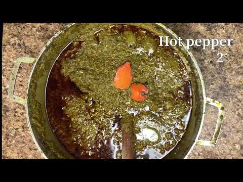 Cassava Leaves Stew/ Sauce Feuilles