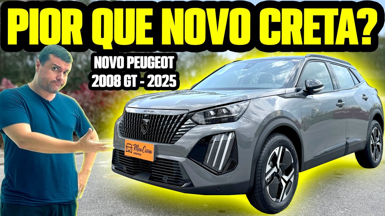 NOVO PEUGEOT 2008 GT! MELHOROU MUITO mas VALE A PENA? PREÇO, DEFEITOS e CONSUMO! (Avaliação)