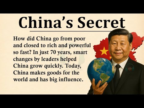How China became a Superpower? || 🌏Learn English Through Story Level 3 || Graded Reader 🎧