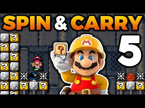 Super Mario Maker - SPIN & CARRY RETURNS! - Level Showcase