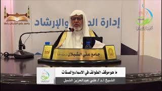 صورة أ.د. علي الشبل | ما هو موقف الطوائف في الأسماء والصفات