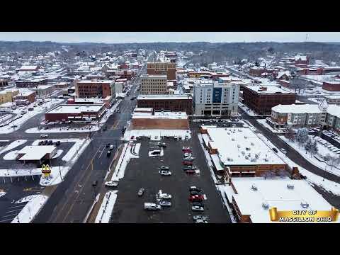 DJI MINI 3 MASSILLON OHIO 1ST SNOWFALL 12/2/2025