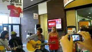 Lauren Colby singing with Tyler Hilton: When The Stars Go Blue