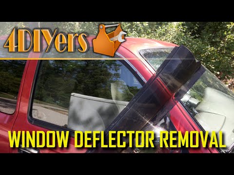 How to Remove Side Window Deflectors or Visors on a Vehicle
