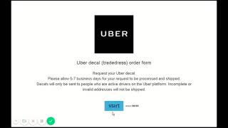 how to get ur uber decal sign