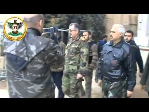 زيارة ميدانية للعقيد عبد الجبار عكيدي في مقر قيادة كتائب القوة 21