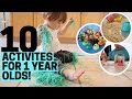 HOW TO ENTERTAIN A TODDLER! 10 At-Home Easy Activities for 1 Year Olds!