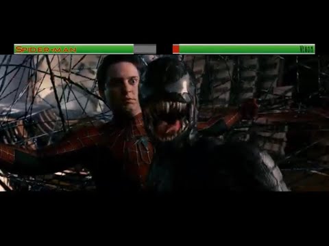 Spiderman and New Goblin vs Venom and Sand-man...with healthbars