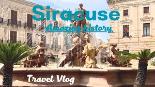 Siracuse Sicily Cruise 2023, self-guided walking tour and coach to Neopolis over 2500 years old 4K