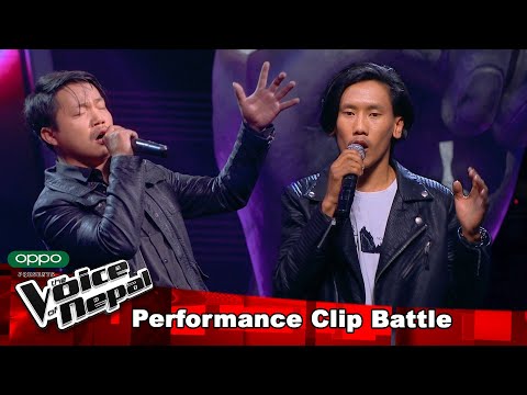 Kapil Vs Bijay "Din Ra Raat" Battle Round - The Voice of Nepal 2021