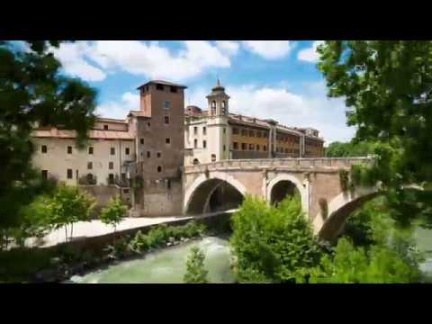 Tiber Island - Rome - Time lapse video 4K