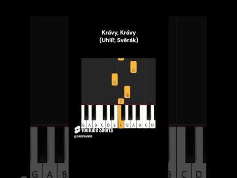 Krávy - Svěrák / Uhlíř (piano tutorial | klavír | akordy | noty | české písničky)