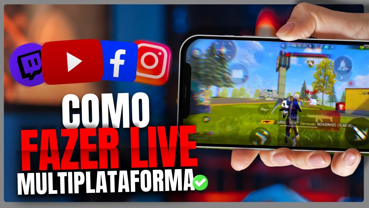 Como FAZER LIVE no YOUTUBE + TWICH + FACEBOOK pelo CELULAR