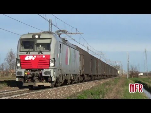 E191.011 SIEMENS VECTRON di CFI in testa al MRS PIADENA - TERNI in transito a TORRE DE' PICENARDI.