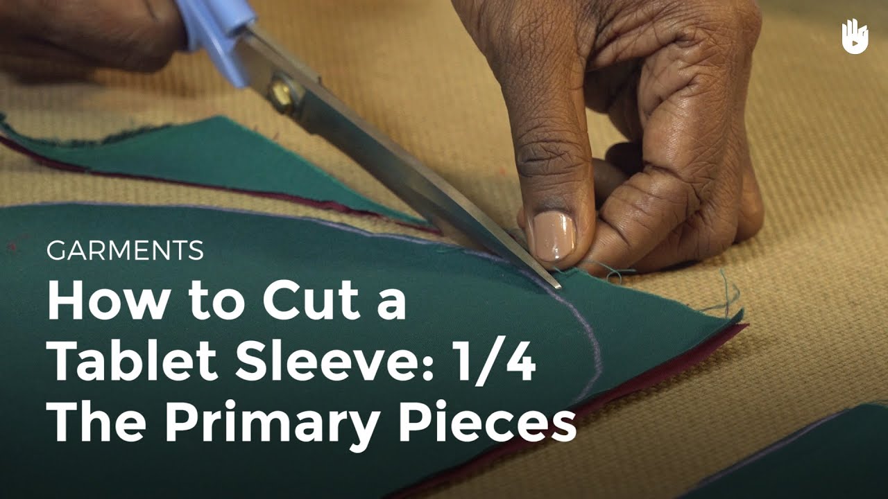 How to Cut a Tablet Sleeve 1/4 The Primary Pieces Sewing Machine