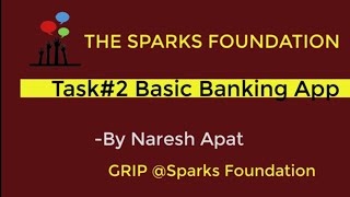 Basic Banking App | The Sparks Foundations | TASK#2