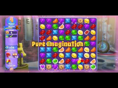 Willy Wonka's World of Candy - Level 188 Complete - No Hacks / No Boosters (Android/IOS)