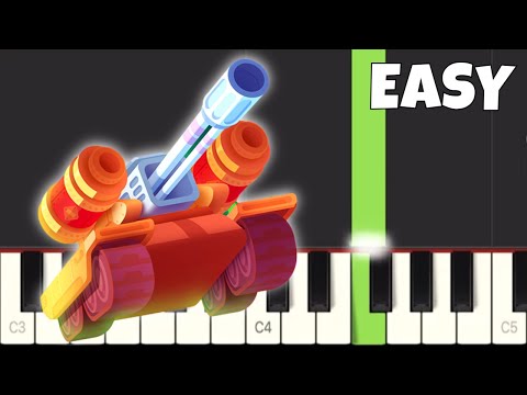 Tank Stars Gameplay Theme - EASY Piano Tutorial